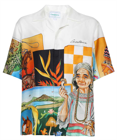 Casablanca Silk Maria Shirt In Multicolor
