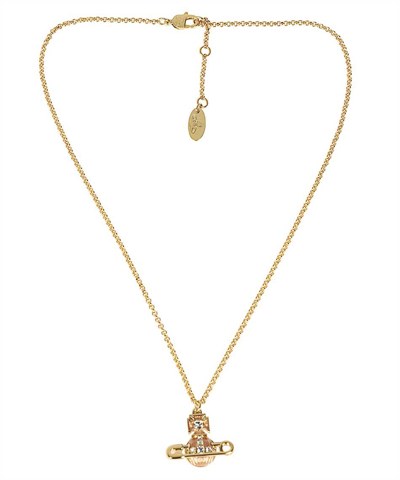 Vivienne Westwood Kitty Pendant Necklace In Gold