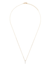 MATEO 14K YELLOW GOLD LA BARRE SMALL DIAMOND NECKLACE