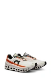 On Cloudmster Running Shoe In Undyed White/ Flame