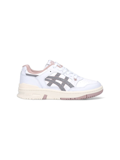 Asics White And Pink Ex89 Trainers In Default Title