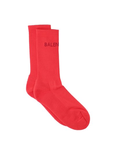 Balenciaga Logo Jacquard Cotton Blend Socks In Default Title