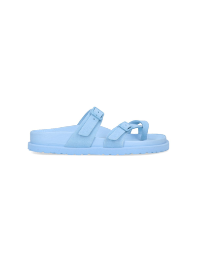 Birkenstock 1774 Light-blue Leather Arizona Avantgarde Slippers