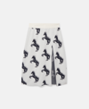 Stella Mccartney Pixel Horse Jacquard Skirt In White