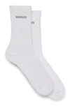 HUGO TWO-PACK OF QUARTER-LENGTH SOCKS WITH LOGO DETAILS