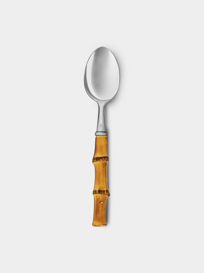 Alain Saint-joanis Bamboo Dinner Spoon In Brown