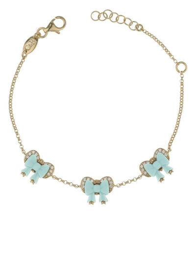 Cameo & Beyond Ribbon-charm Chain Bracelet In Gold