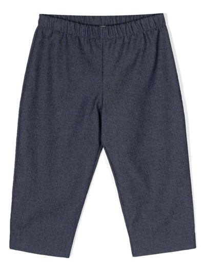 Studio Clay Kids' Leo Elasticated-waist Trousers In Blue