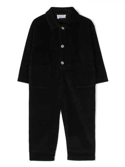 Studio Clay Babies' Saturday Button-up Jumpsuit In Black