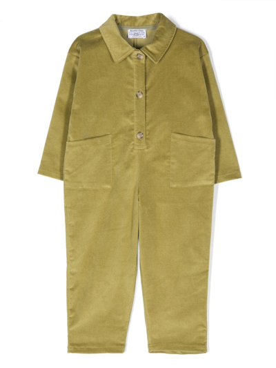 Studio Clay Babies' Saturday Button-up Jumpsuit In Green
