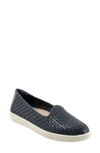 Trotters Adelina Woven Slip-on Shoe In Navy