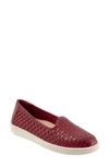 Trotters Adelina Woven Slip-on Shoe In Sangria