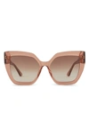 DIFF BLAIRE 55MM GRADIENT CAT EYE SUNGLASSES