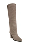 Franco Sarto West Knee High Boot In Grey Suede