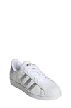Adidas Originals Kids' Superstar Sneaker In White/ Silver Dawn
