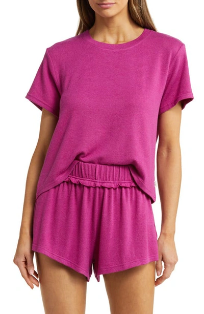 Ugg Aniyah Short Pajamas In Solferino Pink Heather