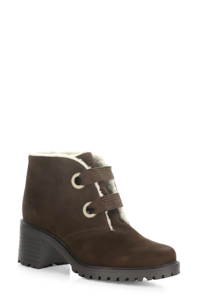 Bos. & Co. Index Leather Ankle Boot In Coffee Suede/ Mini