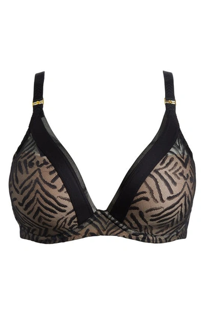 Chantelle Lingerie Graphic Allure Underwire Plunge T-shirt Bra In Black