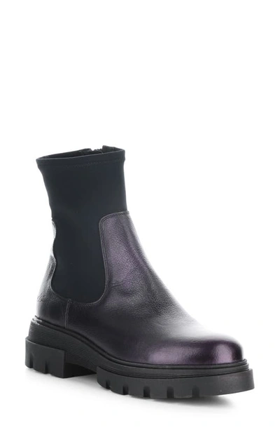 Bos. & Co. Five Waterproof Chelsea Boot In Magenta/ Black Vetro/ Trico