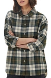 Barbour Elishaw Plaid Cotton Button-up Tunic Shirt In Ancient Tartan