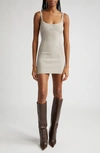 Dion Lee Womens Alloy Serpent Slim-fit Knitted Mini Dress
