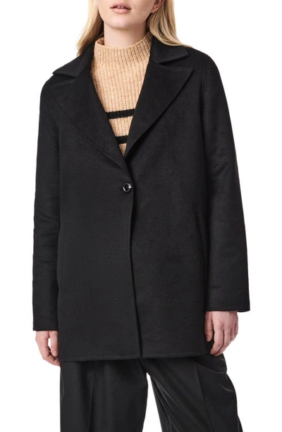 Bernardo Double Face Single Breasted Jacket In Black