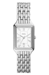 Fossil Women's Raquel Silver-tone Stainless Steel Bracelet Watch, 23mm In Silver