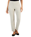 Jm Collection Women's Tummy-control Cambridge Slim-leg Pull-on Pants, Exclusively At Macy's In Stone Wall