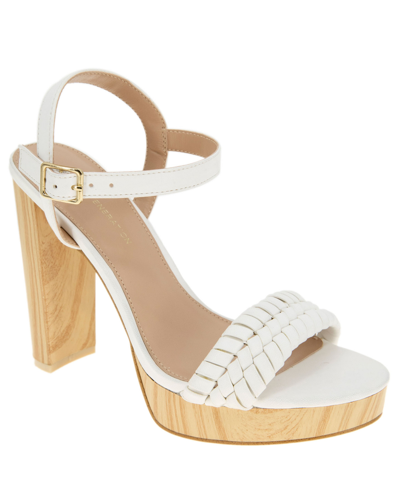 Bcbgeneration Oberla Slingback Platform Sandal In White