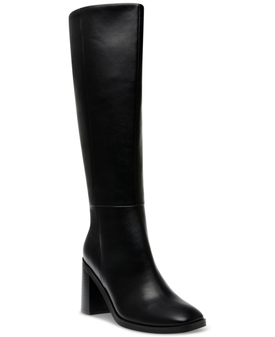 Dv Dolce Vita Women's Flapper Knee-high Block-heel Dress Boots In Black