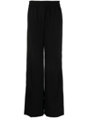 CALVIN KLEIN WIDE-LEG TWILL-WEAVE TROUSERS