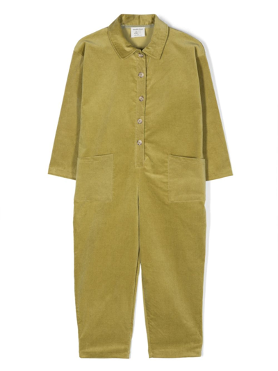 Studio Clay Kids' Saturday Button-up Jumpsuit In Green