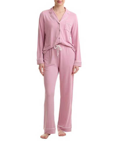 Splendid Women's 2-pc. Drawstring-waist Pajamas Set In Pink