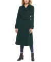 COLE HAAN WOMEN'S DOUBLE-BREASTED BELTED WOOL BLEND TRENCH COAT