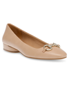Anne Klein Women's Cora Tailored Ballet Flats In Nude Smooth