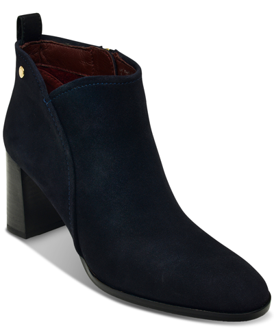 Radley London Tulip Street Dress Ankle Booties In Ink Suede