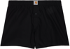Carhartt Logo-waistband Cotton Boxers In 89 Black