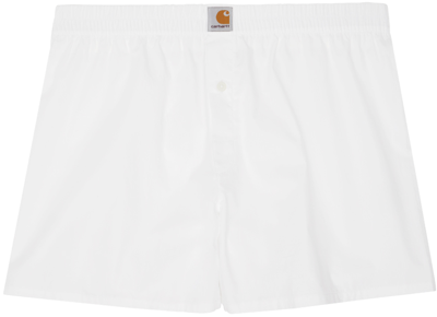 Carhartt Logo裤腰棉四角裤 In White