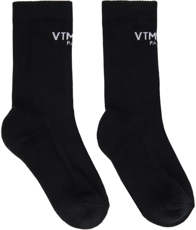 Vtmnts Black Logo Socks