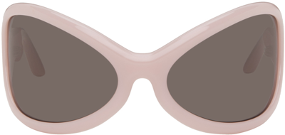 Acne Studios Pink Arcturus Sunglasses In Br0 Pink/black