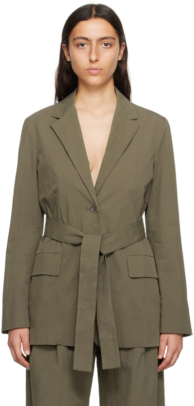 Proenza Schouler Khaki  White Label Blazer In Brown