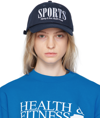 SPORTY AND RICH NAVY 'SPORTS' CAP