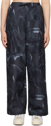 Adidas Originals City Escape Cargo Printed Casual Pants In Black/multicolor