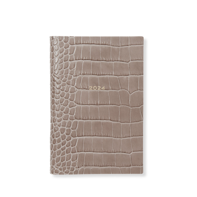 Smythson 2024 Chelsea Weekly Agenda In Mara In Taupe
