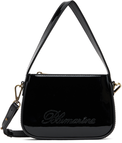 Blumarine Black Small Rhinestone Bag In N0990 Nero