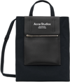 Acne Studios Baker Out Small Tote In Black/black