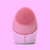 Zaq Mellow W-sonic Silicone Facial Cleansing Brush In Pink