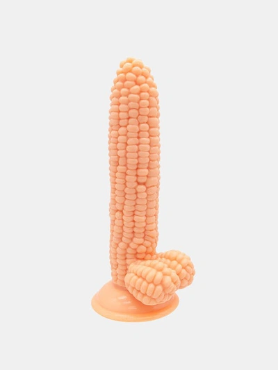 Vigor Corn Dildo With Great Grip To Hold In Brown