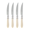 Vietri Aladdin Brilliant Steak Knives In White