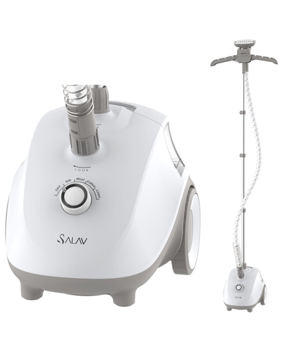 Salav Garment Steamer With Steam Plate And 4 Steam Setti In White